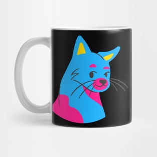 Cat in pansexual colors Mug